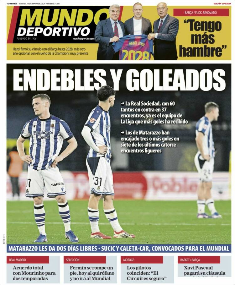 Portada de Mundo Deportivo Gipuzkoa (Espa&ntilde;a)