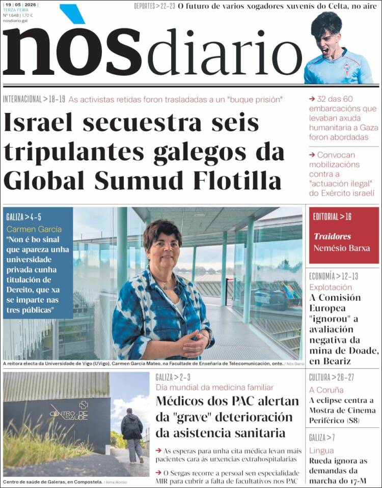 Portada de Nòs Diario (Espa&ntilde;a)