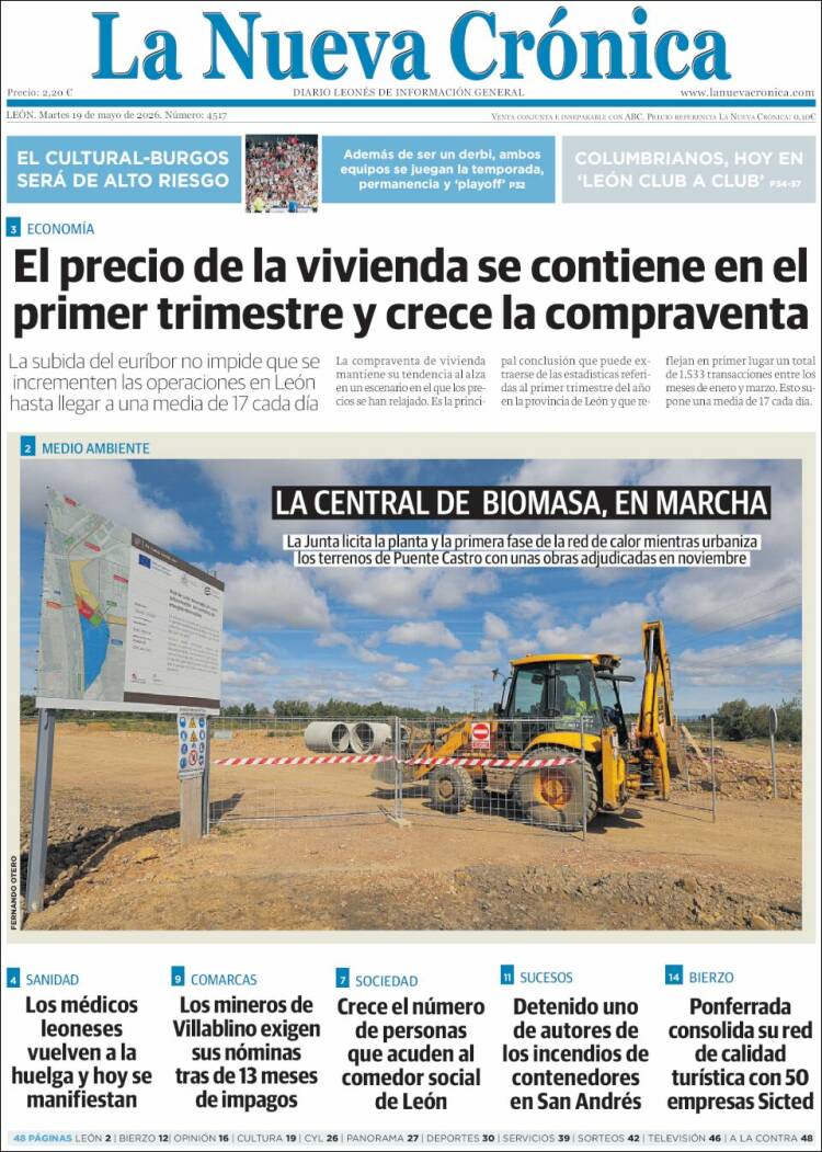 Portada de La Nueva Crónica (Espa&ntilde;a)