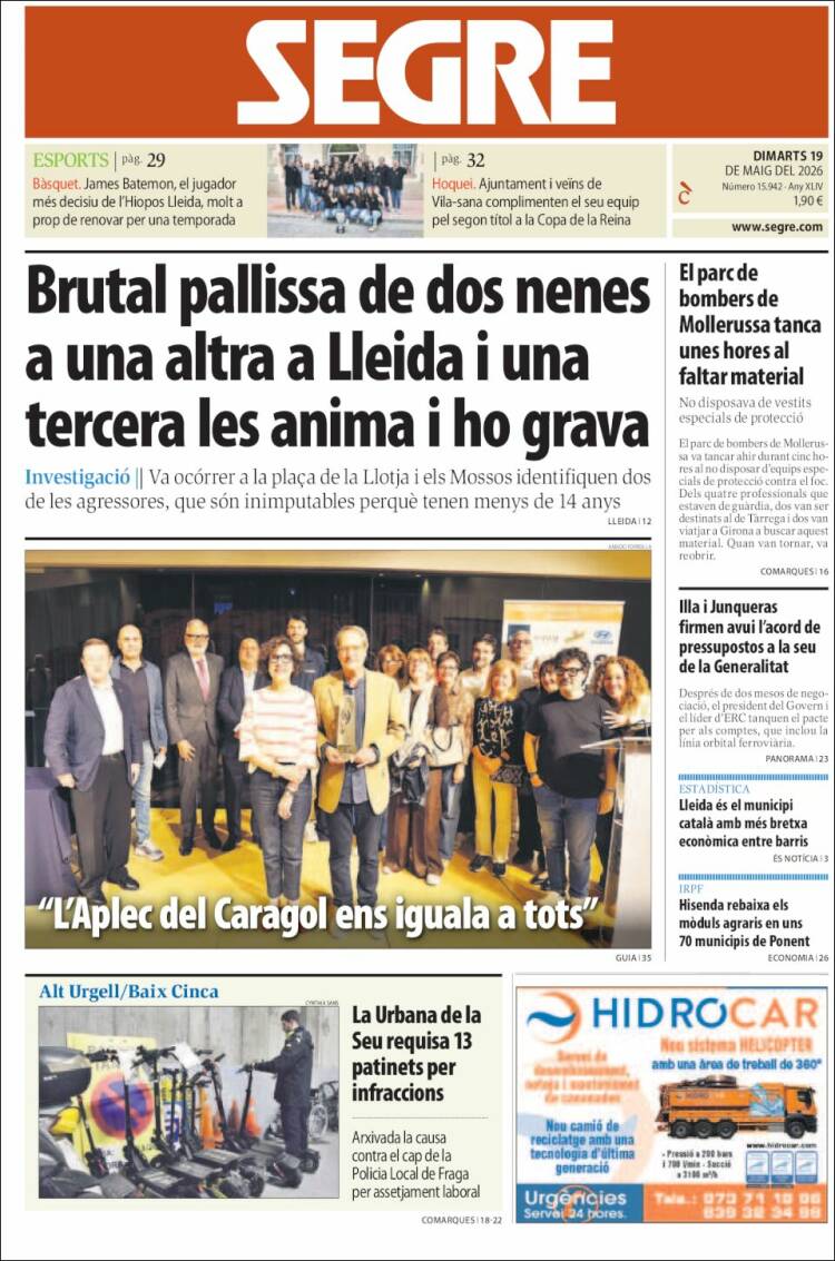 Portada de Segre (Espa&ntilde;a)