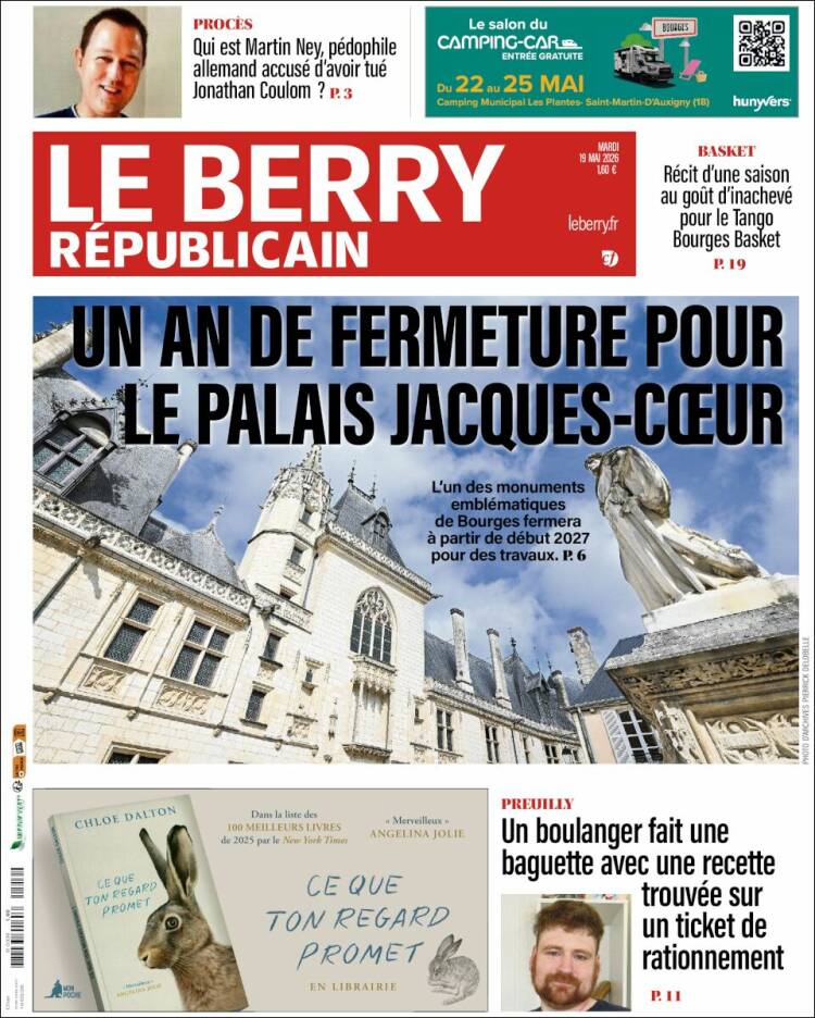 Portada de Berry Republicain (Francia)