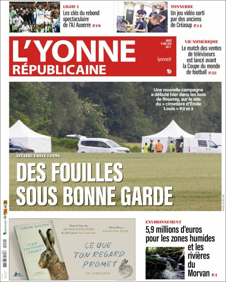 Portada de L'Yonne-Républicaine (Francia)
