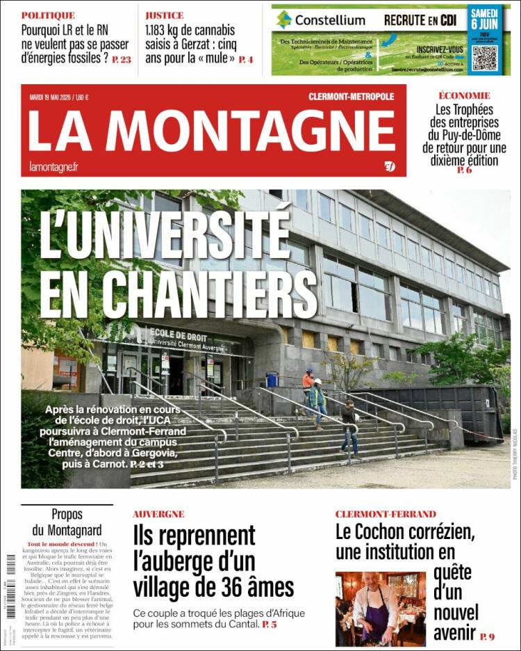 Portada de La Montagne (Francia)