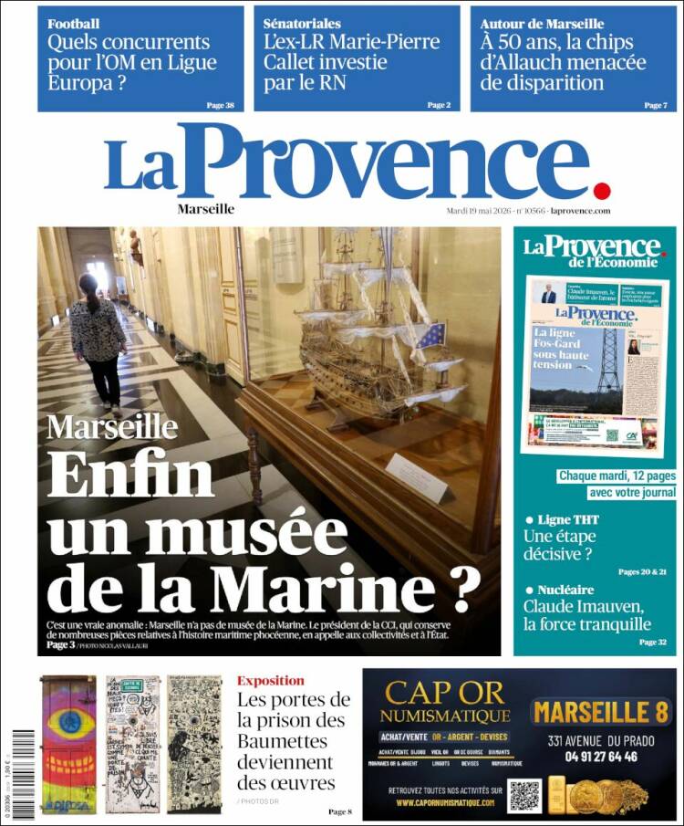 Portada de La Provence (Francia)