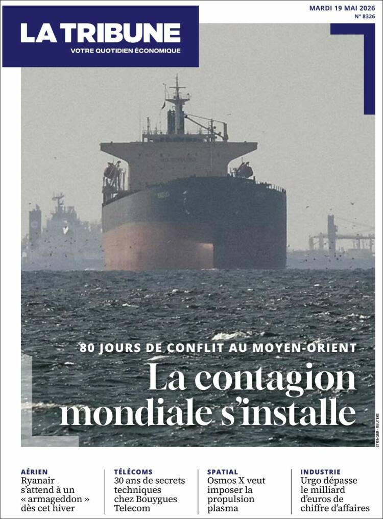Portada de La Tribune (Francia)