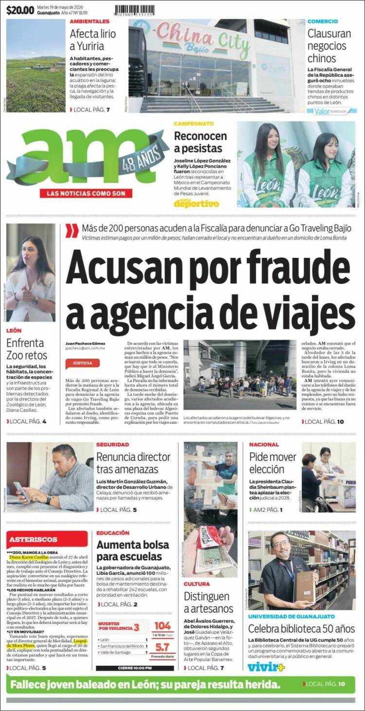 Portada de Al Día A.M. (M&eacute;xico)
