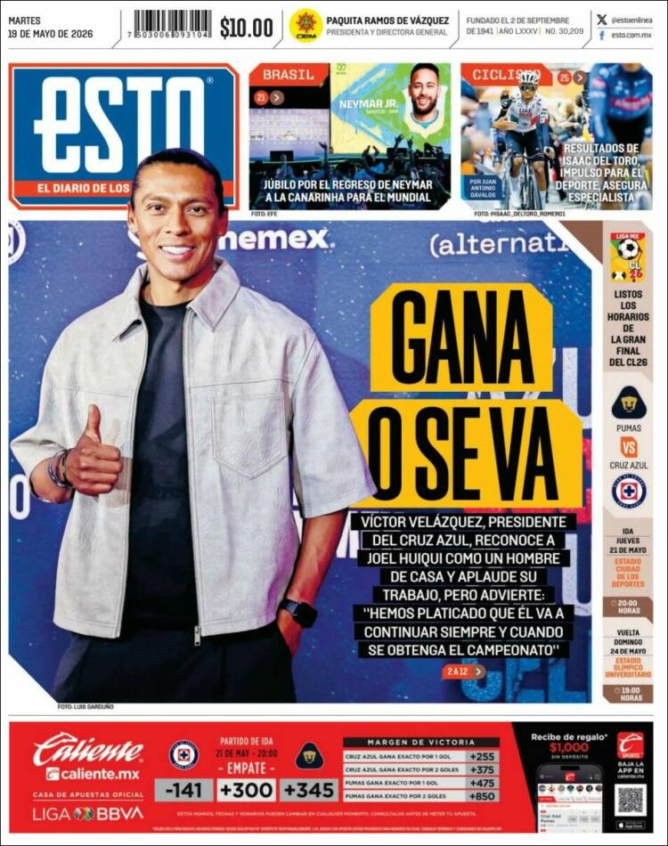 Portada de Esto (M&eacute;xico)