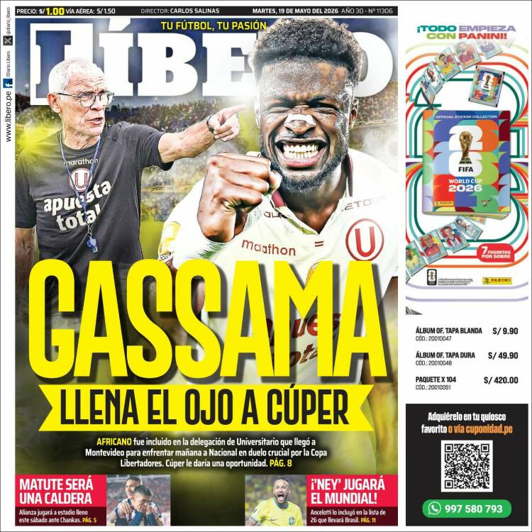 Portada de Líbero (Per&uacute;)