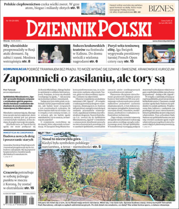 Portada de Dziennik (Polonia)