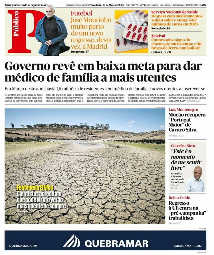 Portada de Público (Portugal)
