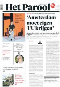 Portada de Het Parool (Pa&iacute;ses Bajos)