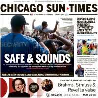 Portada de Chicago Sun-Times (USA)