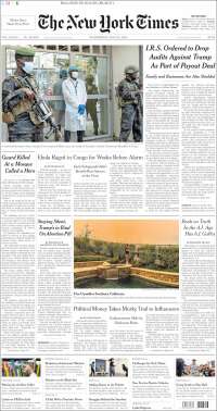 Portada de New York Times (USA)