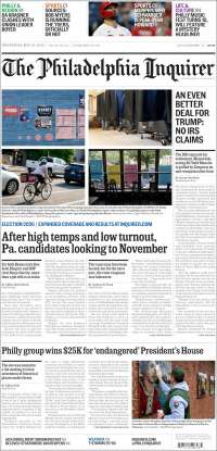 Portada de Philadelphia Inquirer (USA)