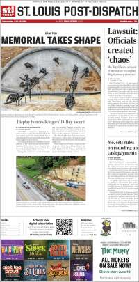 Portada de St. Louis Post-Dispatch (USA)