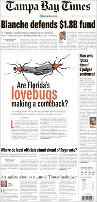 Portada de Tampa Bay Times (USA)