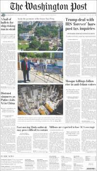 Portada de The Washington Post (USA)