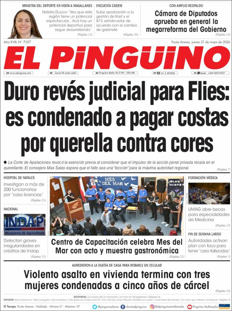 Portada de El Pingüino (Chile)