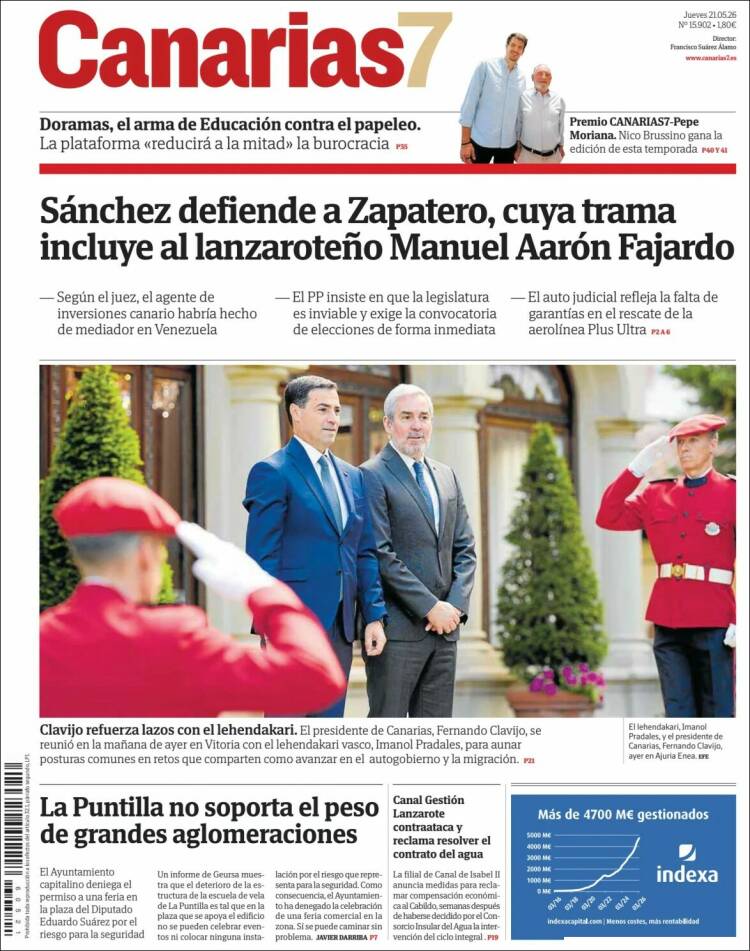 Portada de Canarias 7 (Espa&ntilde;a)