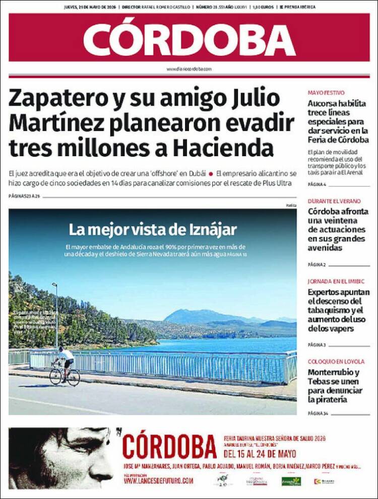 Portada de Diario de Córdoba (Espa&ntilde;a)