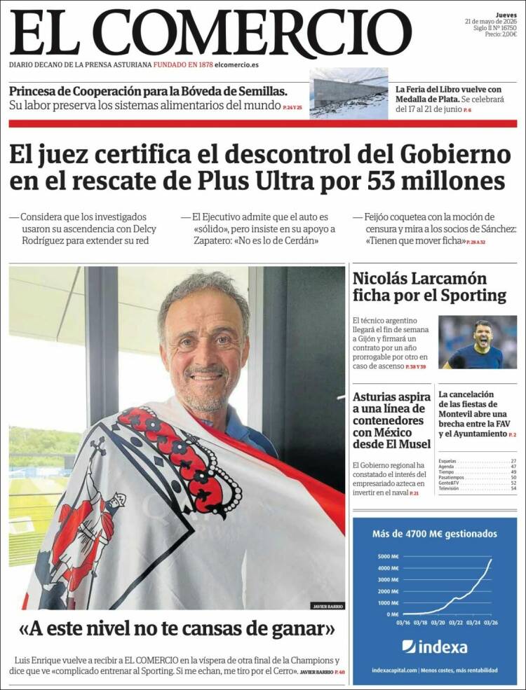 Portada de El Comercio - Gijón (Espa&ntilde;a)