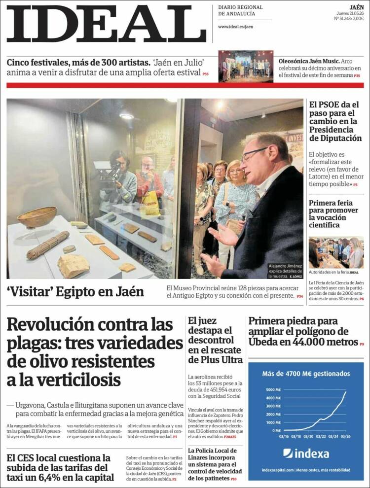 Portada de El Ideal de Jaén (Espa&ntilde;a)