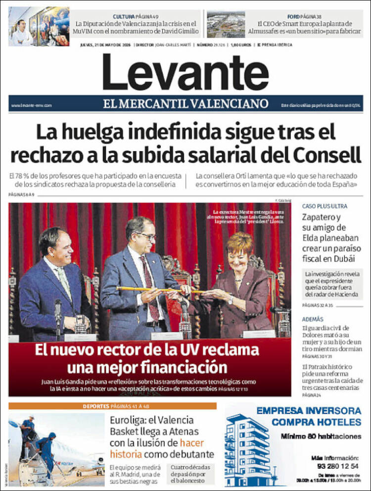 Portada de Levante (Espa&ntilde;a)