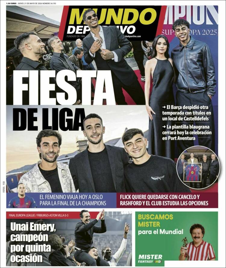 Portada de El Mundo Deportivo (Espa&ntilde;a)