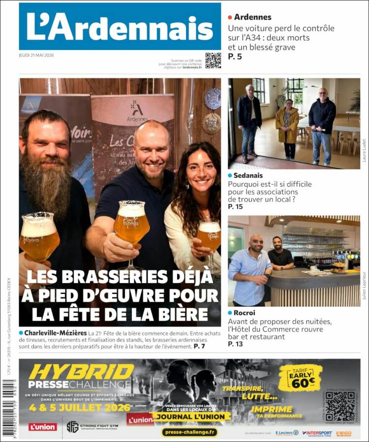 Portada de L'Ardenais (Francia)