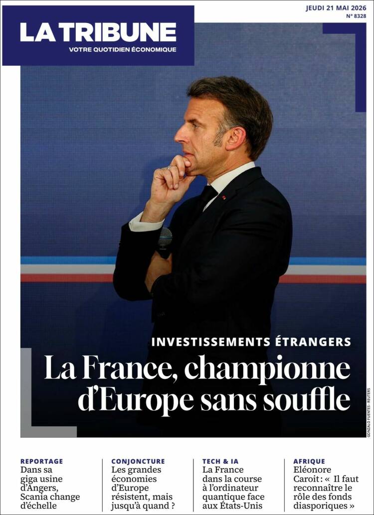 Portada de La Tribune (Francia)