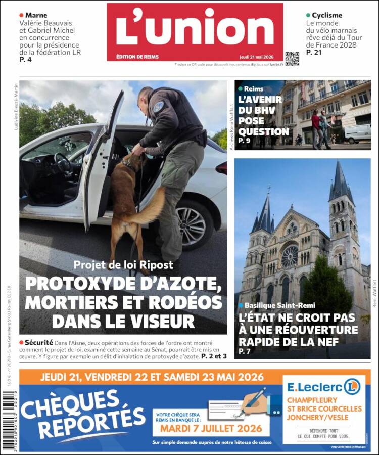 Portada de L'Union (Francia)
