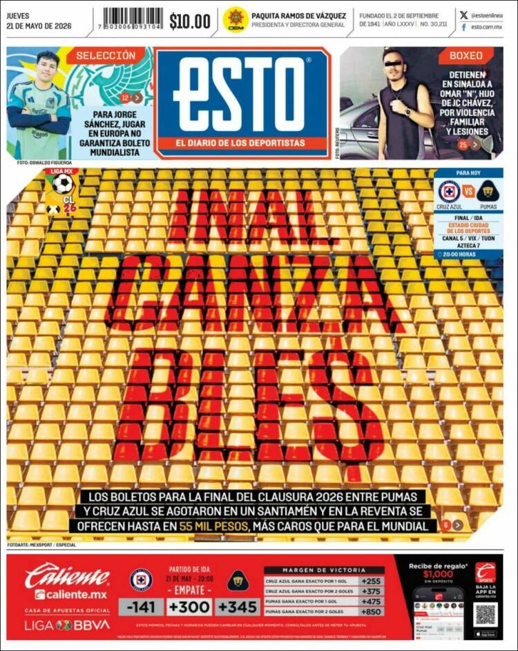 Portada de Esto (M&eacute;xico)