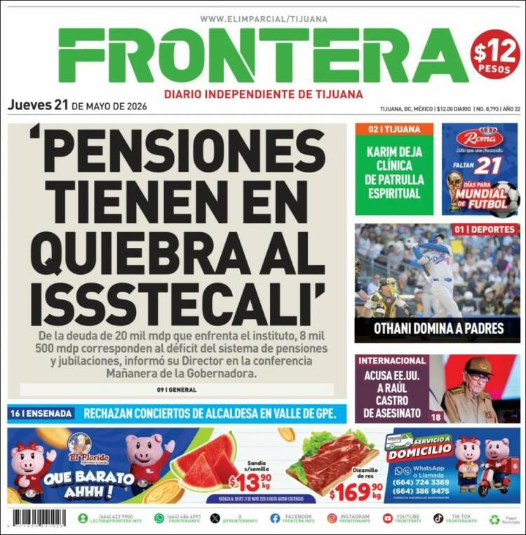 Portada de Frontera (M&eacute;xico)