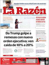 Portada de La Razón (Mexique)