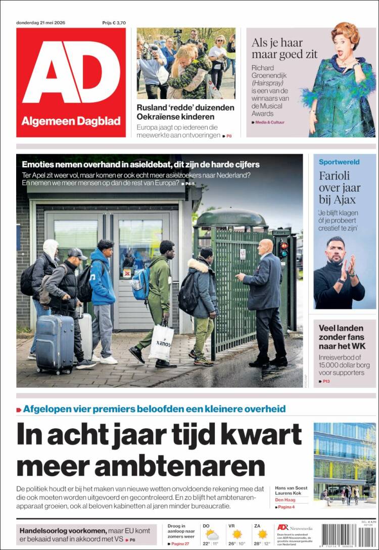 Portada de AD (Pa&iacute;ses Bajos)