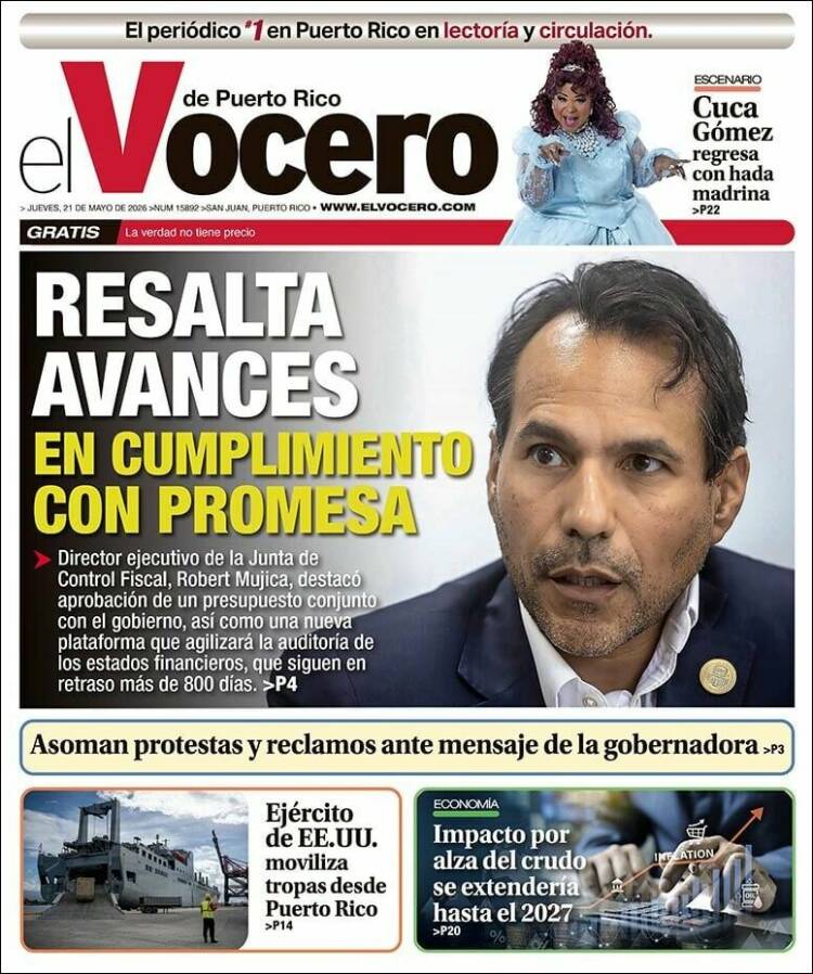 Portada de Vocero (Puerto Rico)