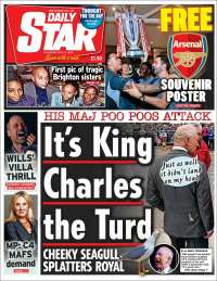 Portada de Daily Star (Royaume-Uni)