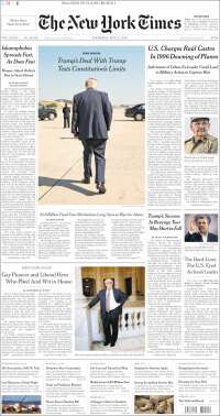 Portada de New York Times (&Eacute;tats-Unis)