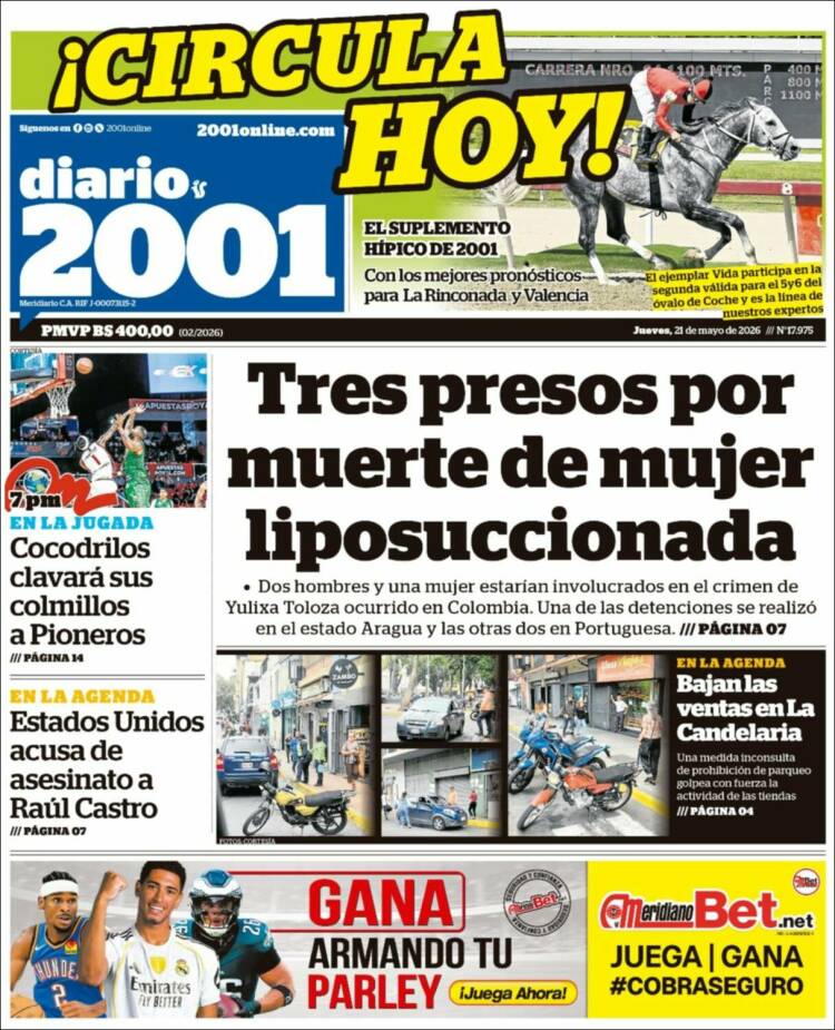 Portada de 2001 - Dosmiluno (Venezuela)