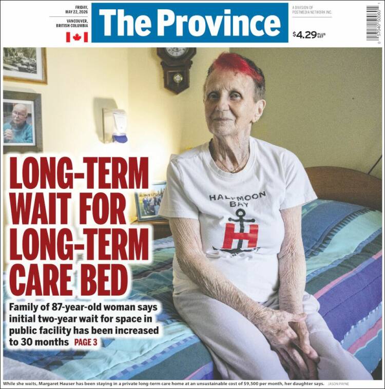 Portada de The Province (Canad&aacute;)