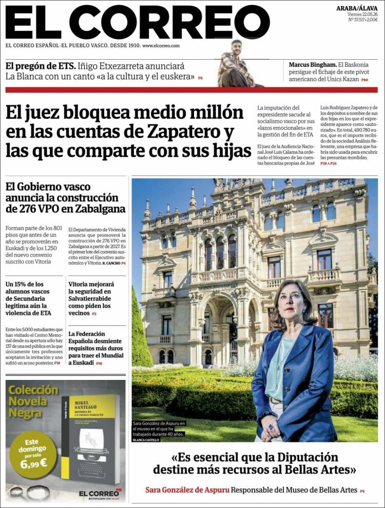 Portada de El Correo - Álava (Espa&ntilde;a)