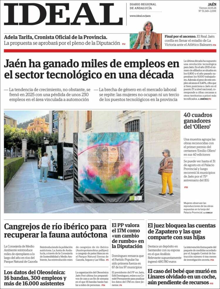 Portada de El Ideal de Jaén (Espa&ntilde;a)