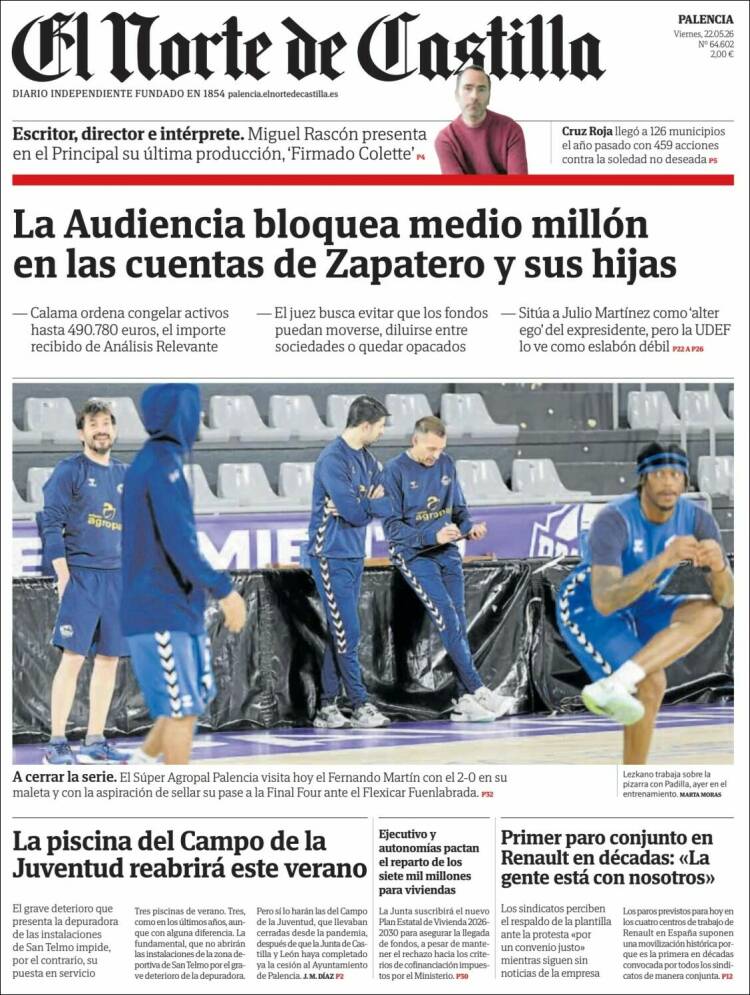 Portada de Norte de Castilla - Palencia (Espa&ntilde;a)
