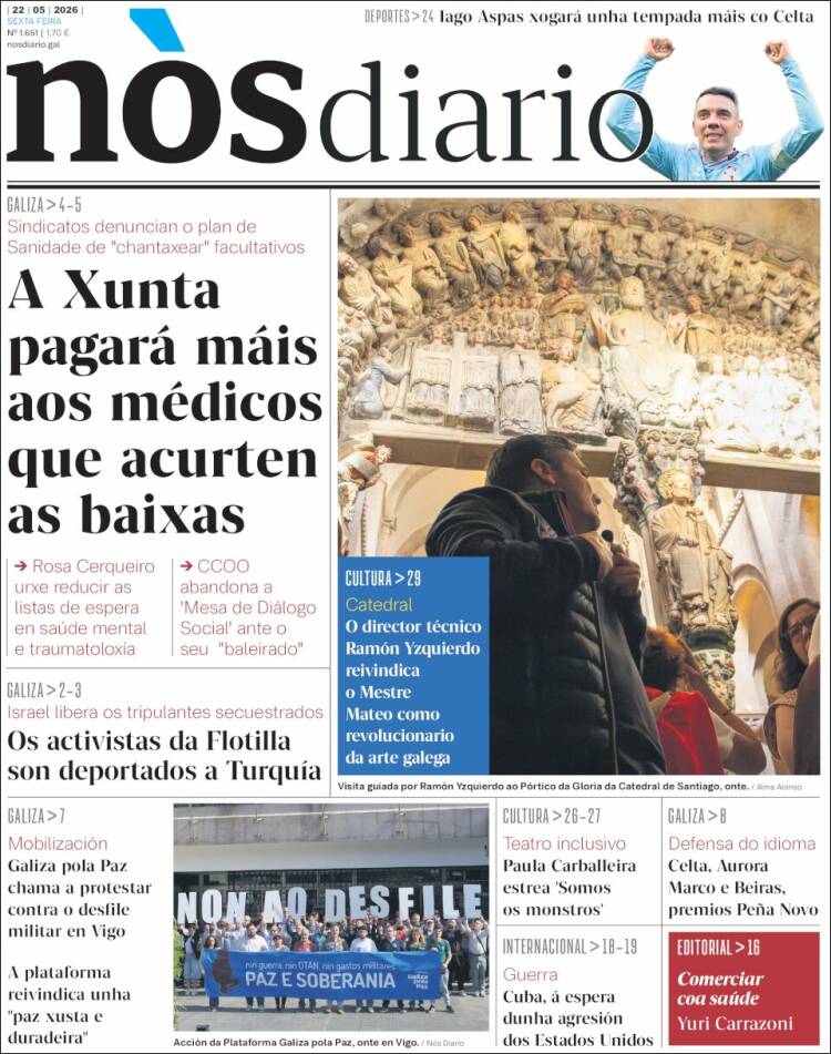Portada de Nòs Diario (Espa&ntilde;a)