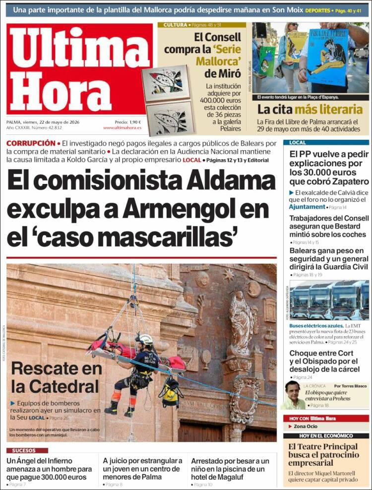 Portada de Última Hora (Espa&ntilde;a)