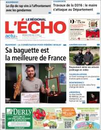 Portada de L'Echo de la Haute-Vienne (Francia)