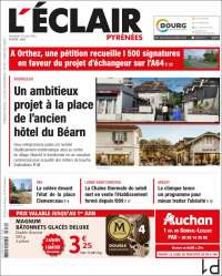 Portada de L'Eclair des Pyrénées (Francia)