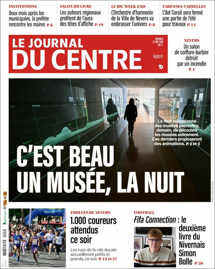 Portada de Le Journal du Centre (Francia)