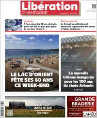 Portada de Libération Champagne (Francia)