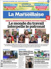 Portada de La Marseillaise (Francia)